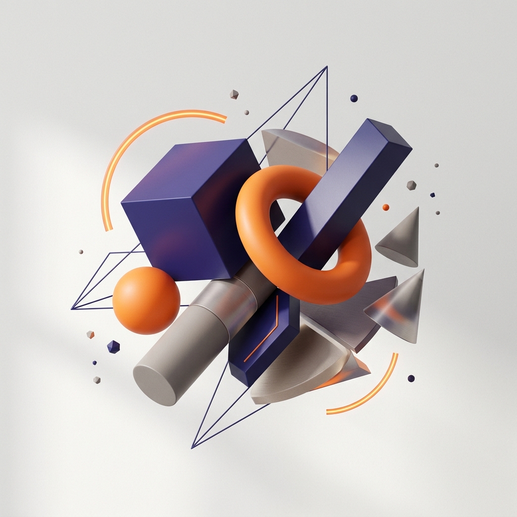 Creative Agency 3D Abstract Graphic